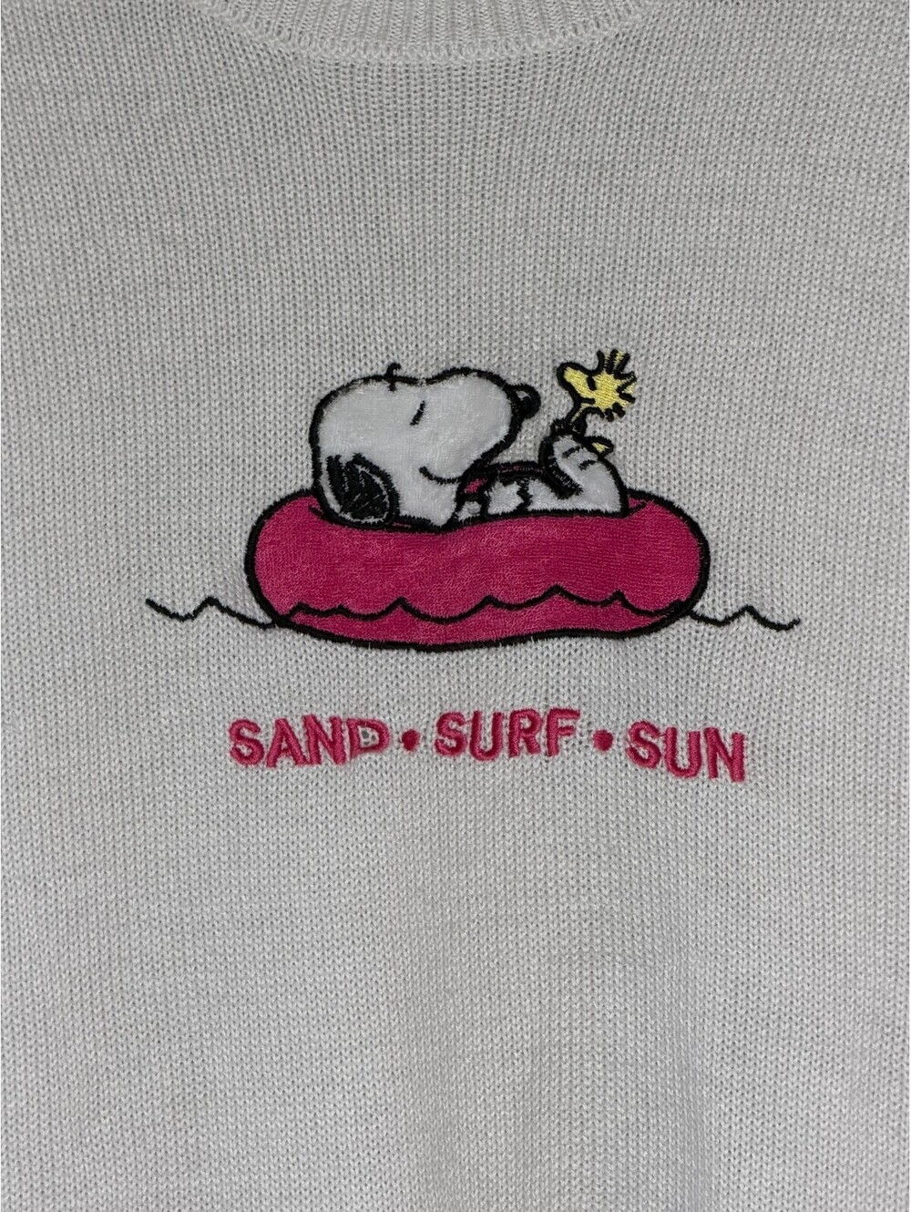 Peanuts Snoopy cream knit sweater
